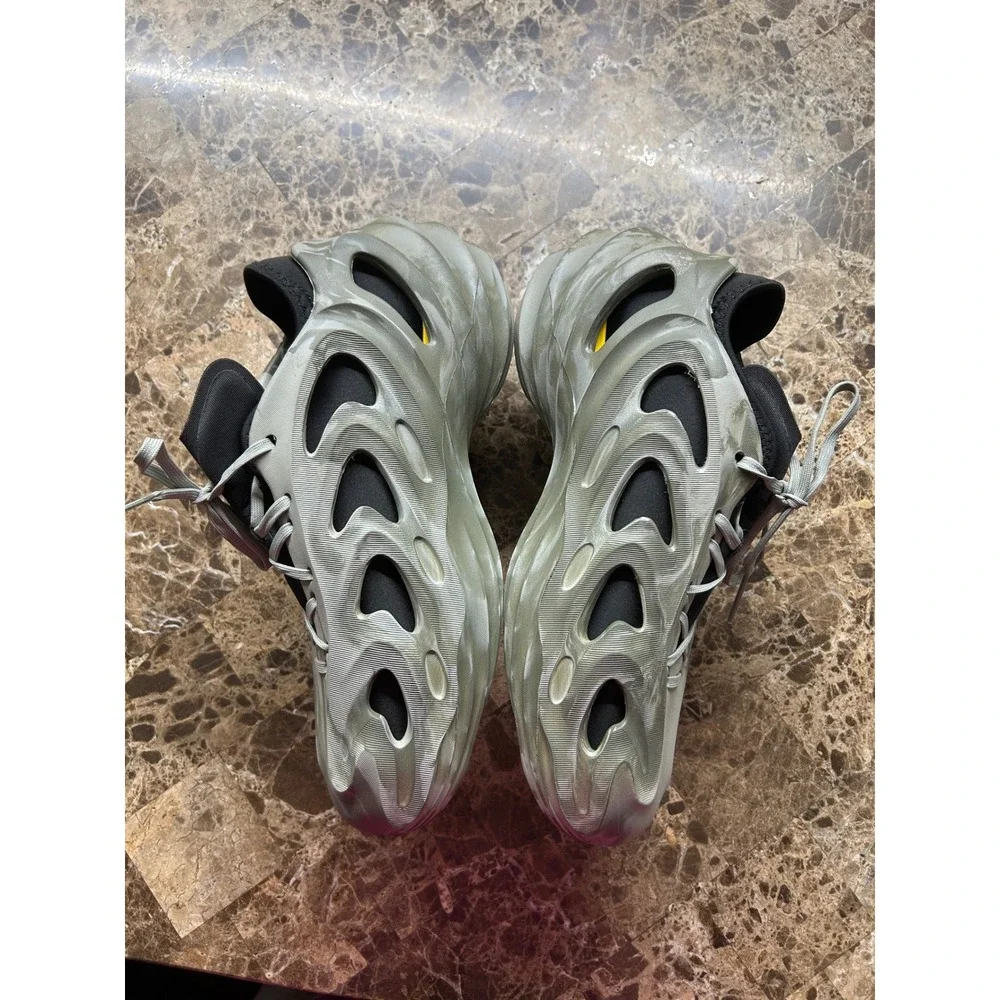 Adidas adiFom Q Sneakers Mens Size 9 Sage Green Grey Marbled GW2218
